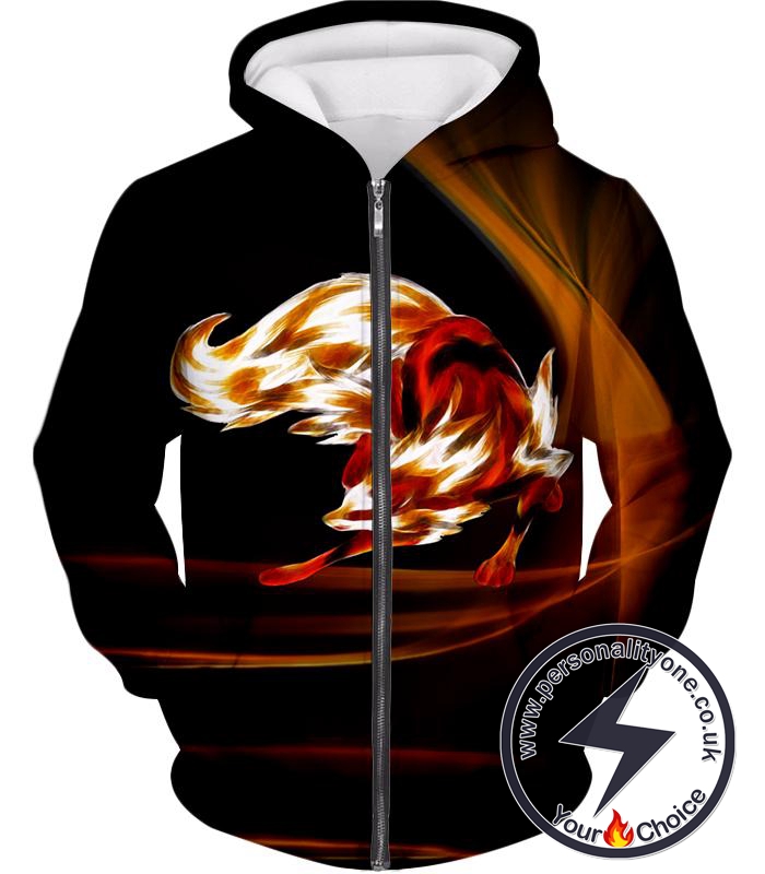 Pokemon Awesome Pokemon Fanart Lycanroc Dusk Cool Black Zip Up Hoodie